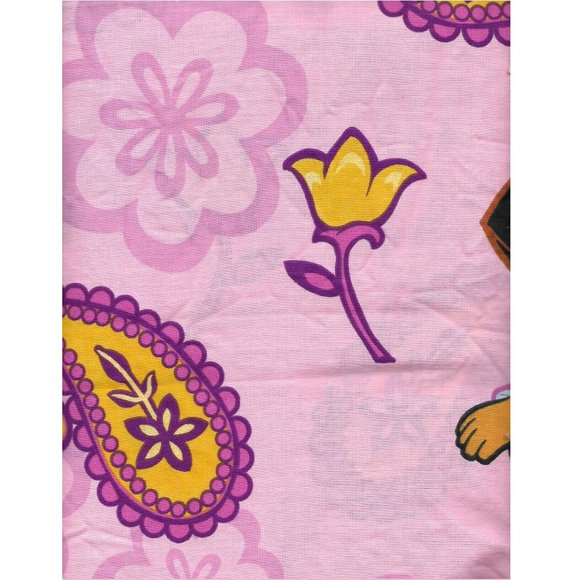 Dora the Explorer Full Flat Sheet Pink - Picture 2 of 9